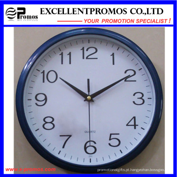 Novo estilo 12 polegadas logotipo de impressão rodada relógio de parede de plástico (EP-Item12)